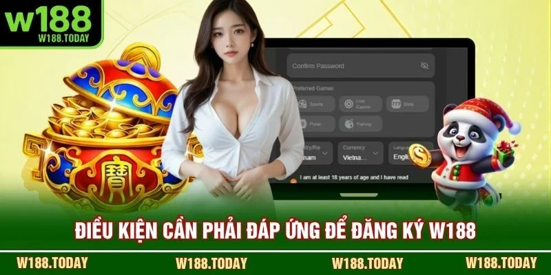 Điều kiện cần phải đáp ứng để đăng ký W188