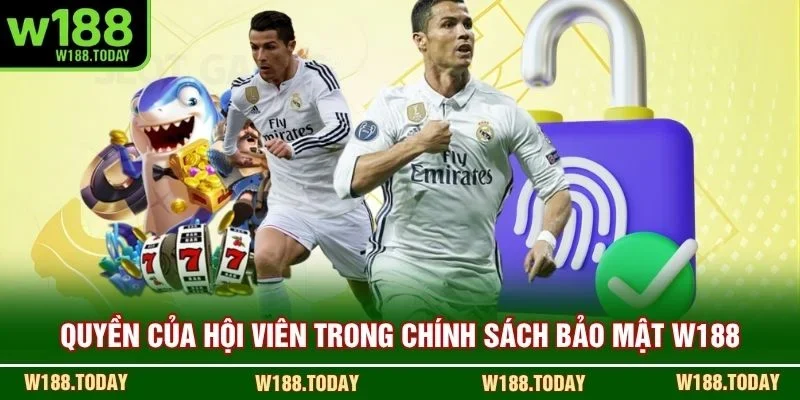 Quyền của hội viên trong chính sách bảo mật W188