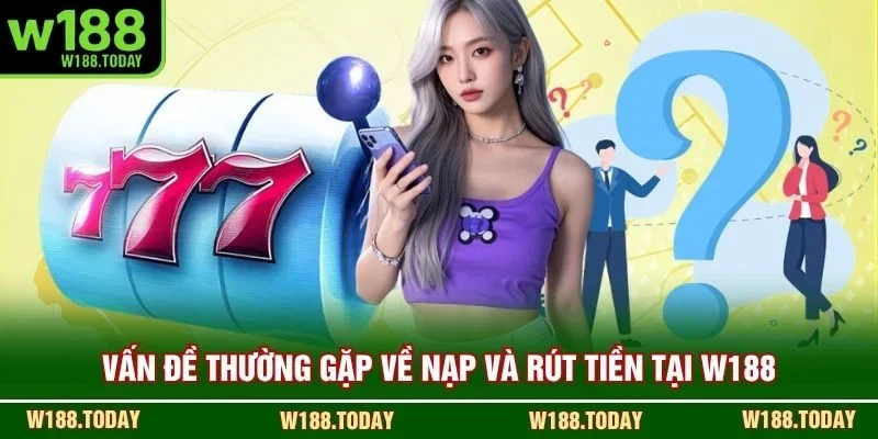 Vấn đề thường gặp về nạp và rút tiền tại W188